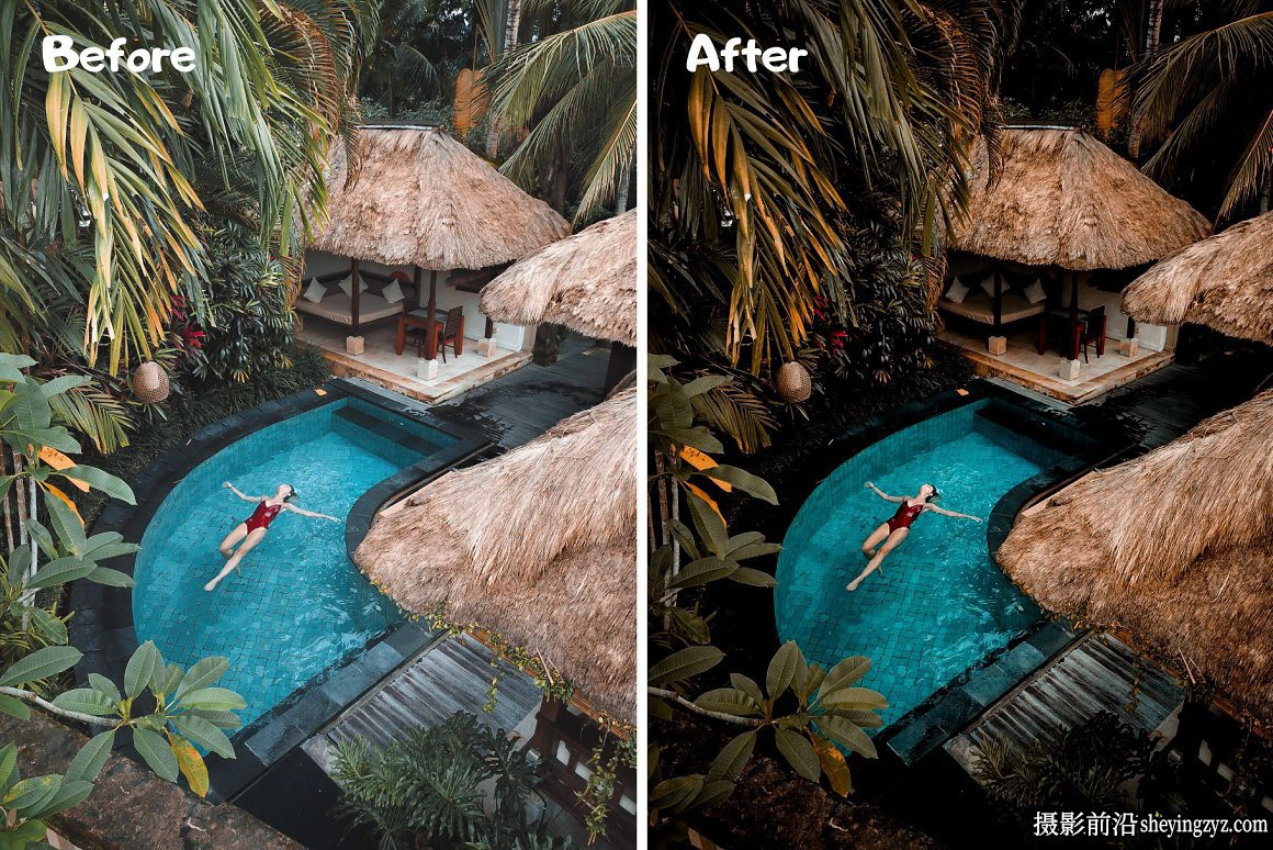 旅拍森系电影风光人像调色LR预设手机滤镜 Green Lightroom Presets