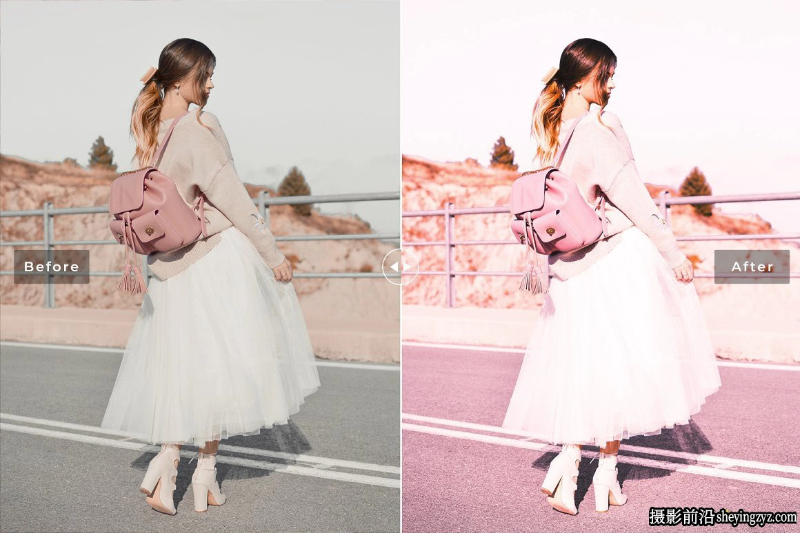 魅惑粉彩人像调色LR预设手机滤镜 Charm Pink Pro Lightroom Presets
