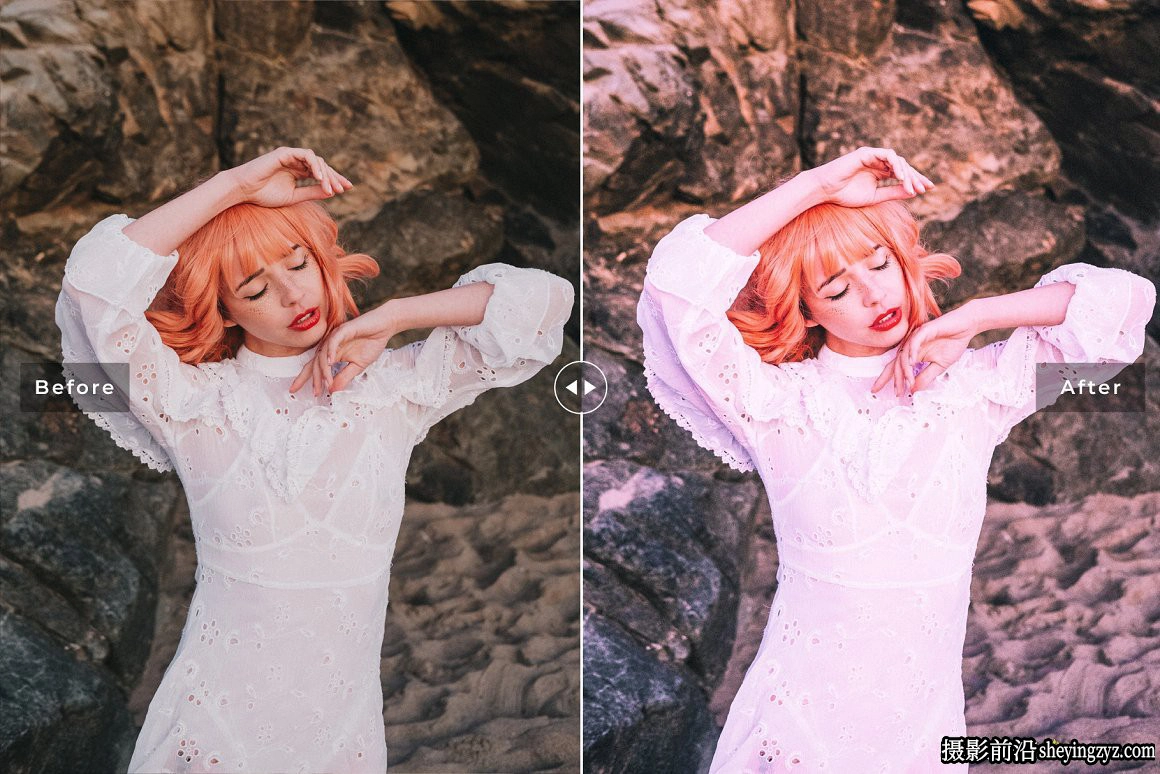 魅惑粉彩人像调色LR预设手机滤镜 Charm Pink Pro Lightroom Presets