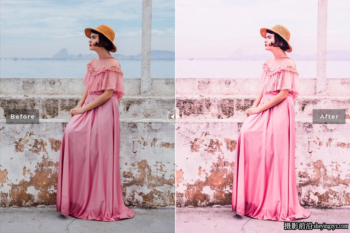 魅惑粉彩人像调色LR预设手机滤镜 Charm Pink Pro Lightroom Presets