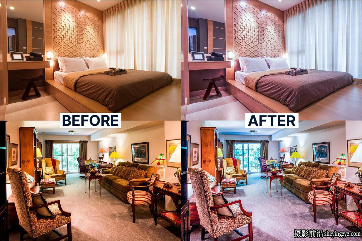 室内家居摄影后期调色LR预设手机滤镜 Interior Lightroom Presets