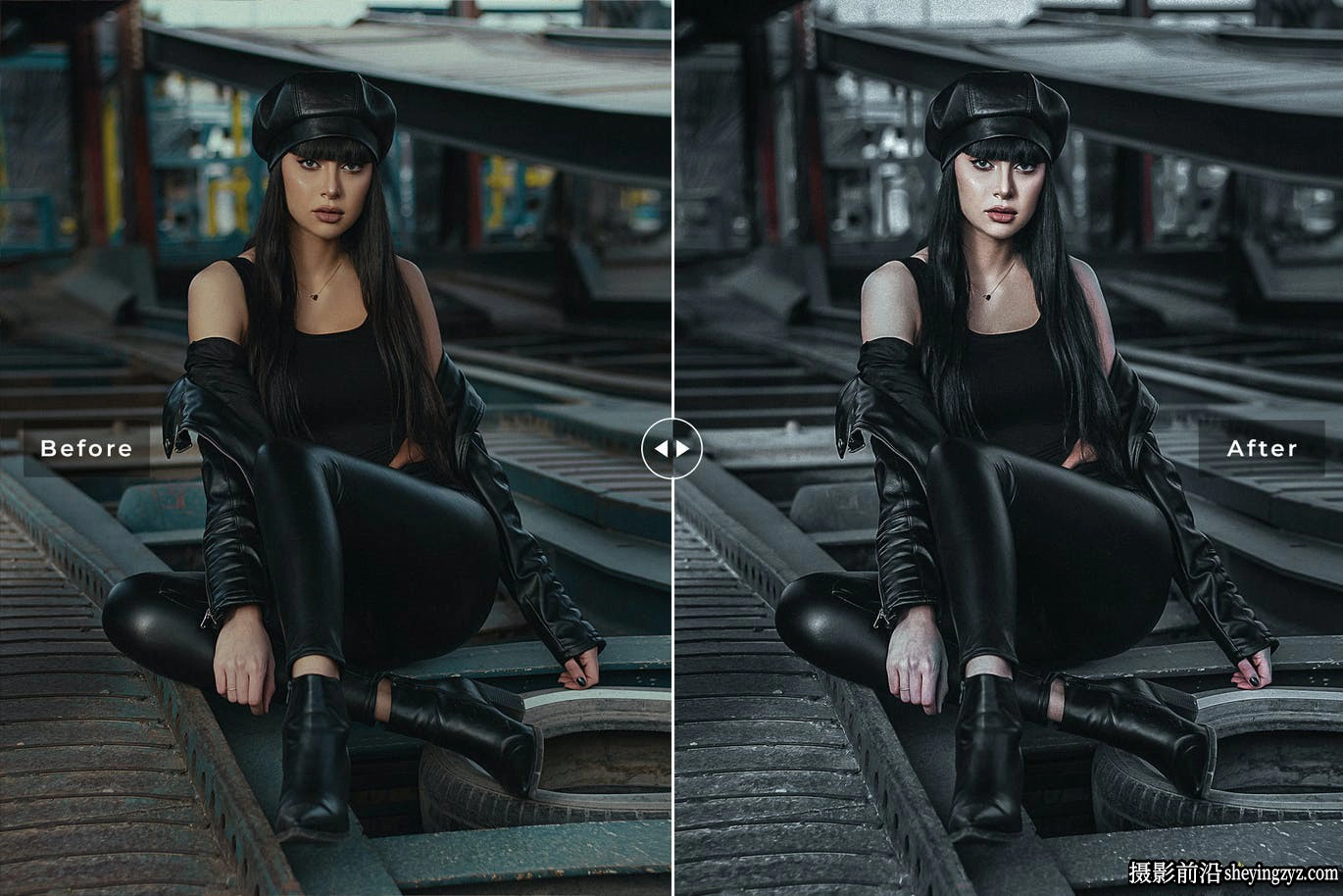 工业风黑金人像调色LR预设及手机调色滤镜 Metal Lightroom Presets