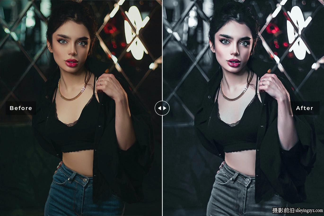 工业风黑金人像调色LR预设及手机调色滤镜 Metal Lightroom Presets