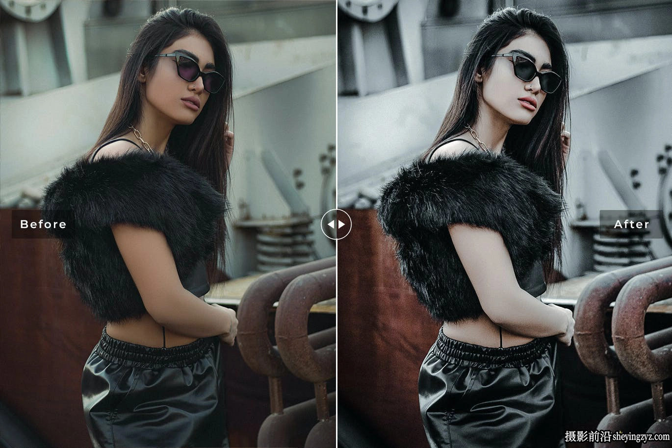 工业风黑金人像调色LR预设及手机调色滤镜 Metal Lightroom Presets