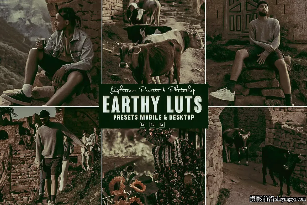 复古情绪胶片人像调色lr预设手机滤镜 Earthy Moody Lightrom Presets
