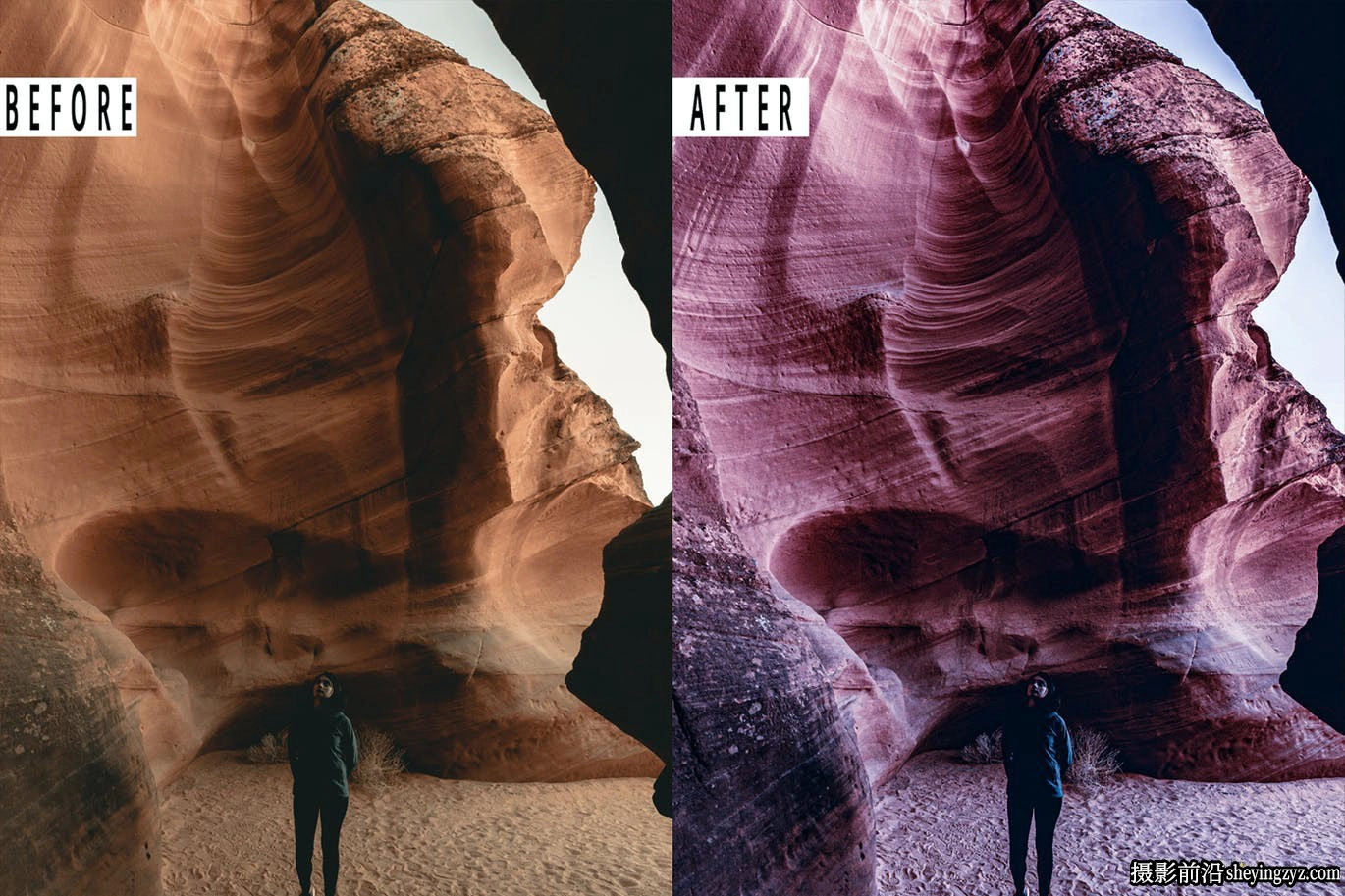羚羊峡谷风光调色LR预设手机滤镜 Antelope Canyon Lightrom Presets