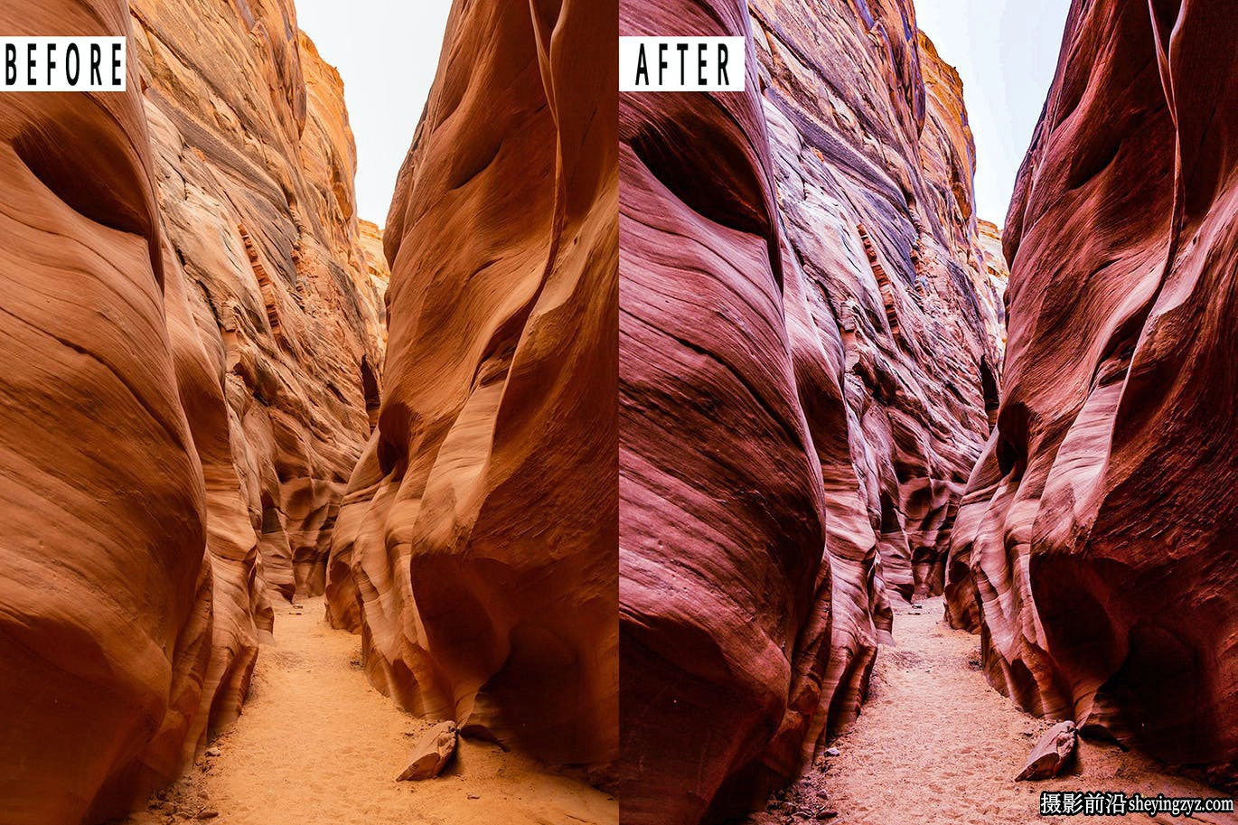 羚羊峡谷风光调色LR预设手机滤镜 Antelope Canyon Lightrom Presets