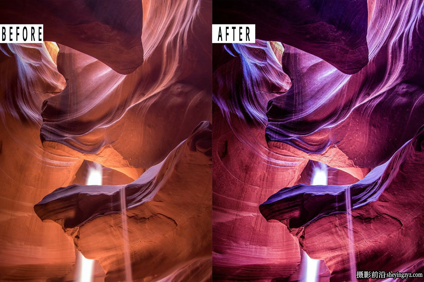 羚羊峡谷风光调色LR预设手机滤镜 Antelope Canyon Lightrom Presets