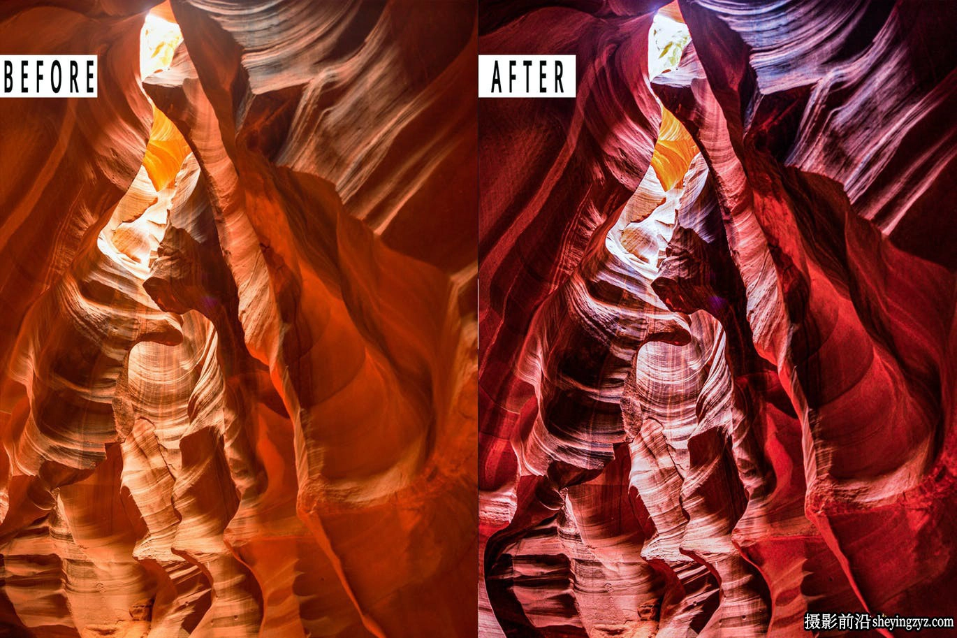 羚羊峡谷风光调色LR预设手机滤镜 Antelope Canyon Lightrom Presets