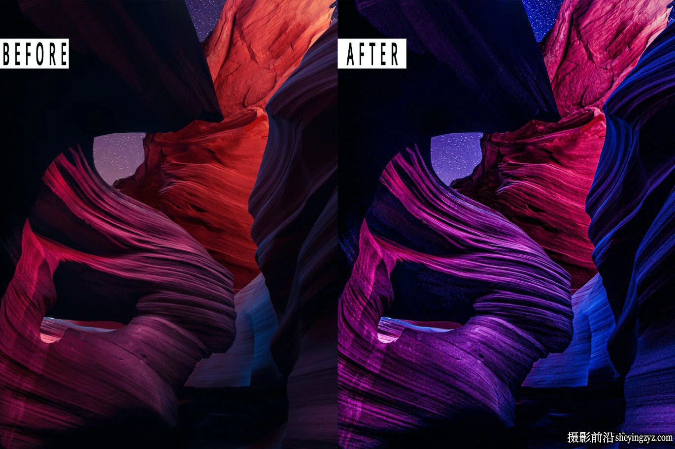 羚羊峡谷风光调色LR预设手机滤镜 Antelope Canyon Lightrom Presets