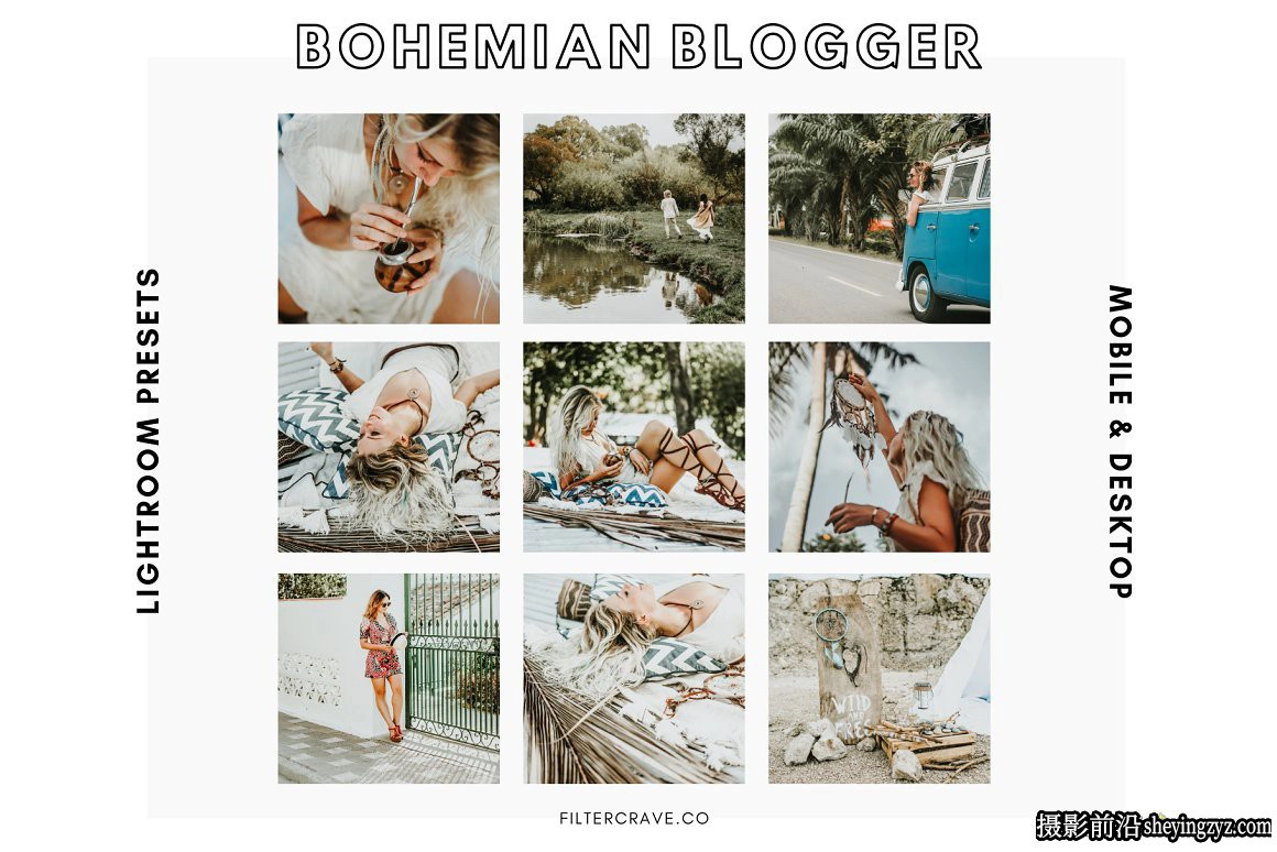 免费LR预设-波西米亚风风格LR预设手机滤镜 Bohemian Lightroom Presets
