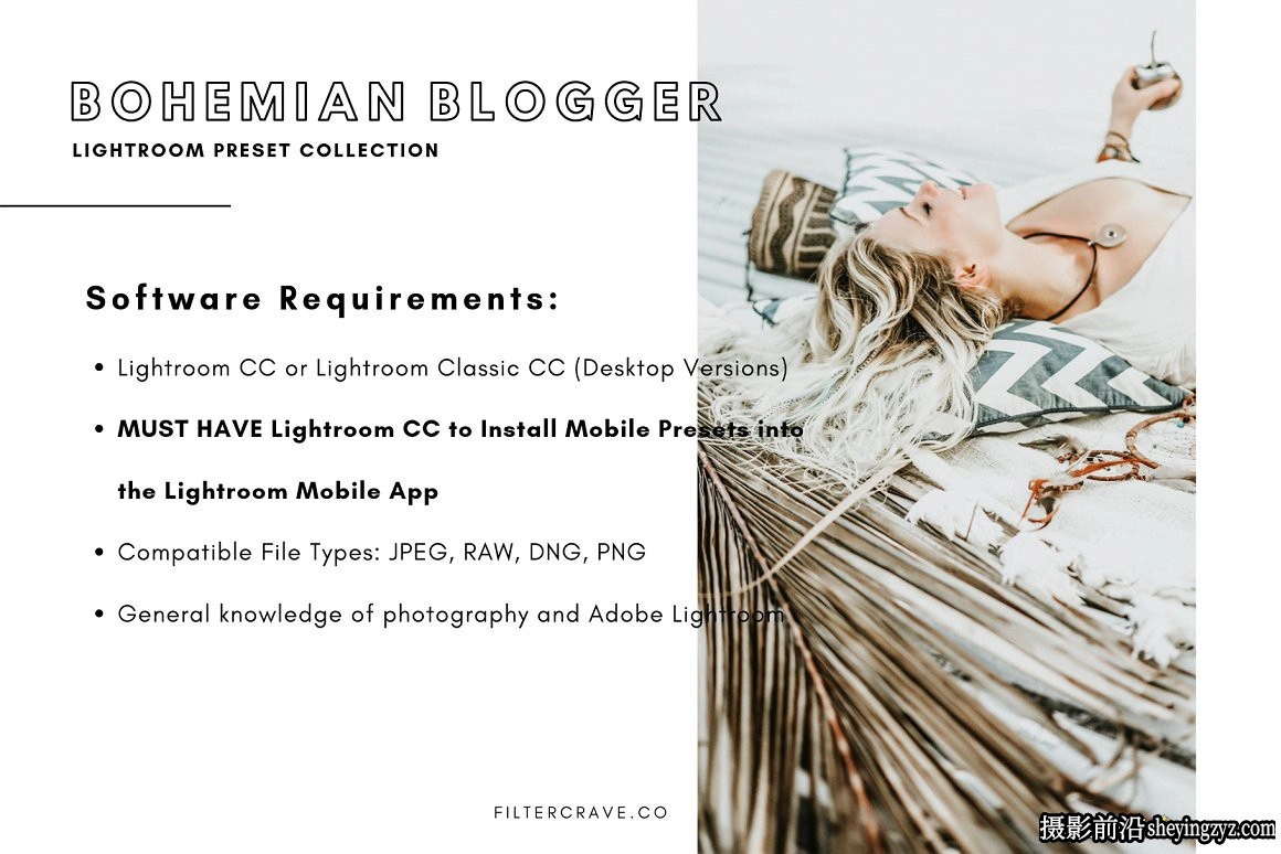 免费LR预设-波西米亚风风格LR预设手机滤镜 Bohemian Lightroom Presets