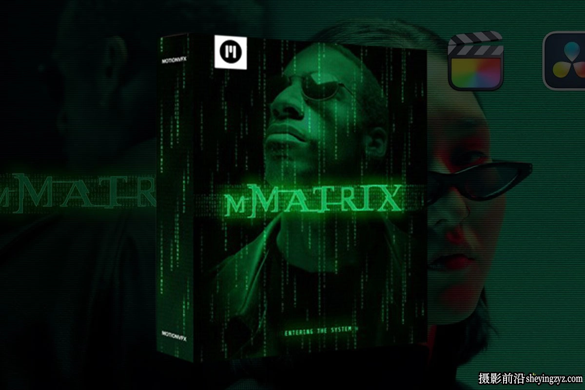 达芬奇转场-科幻电影故障文字标题排版转场MotionVFX -mMatrix DVR