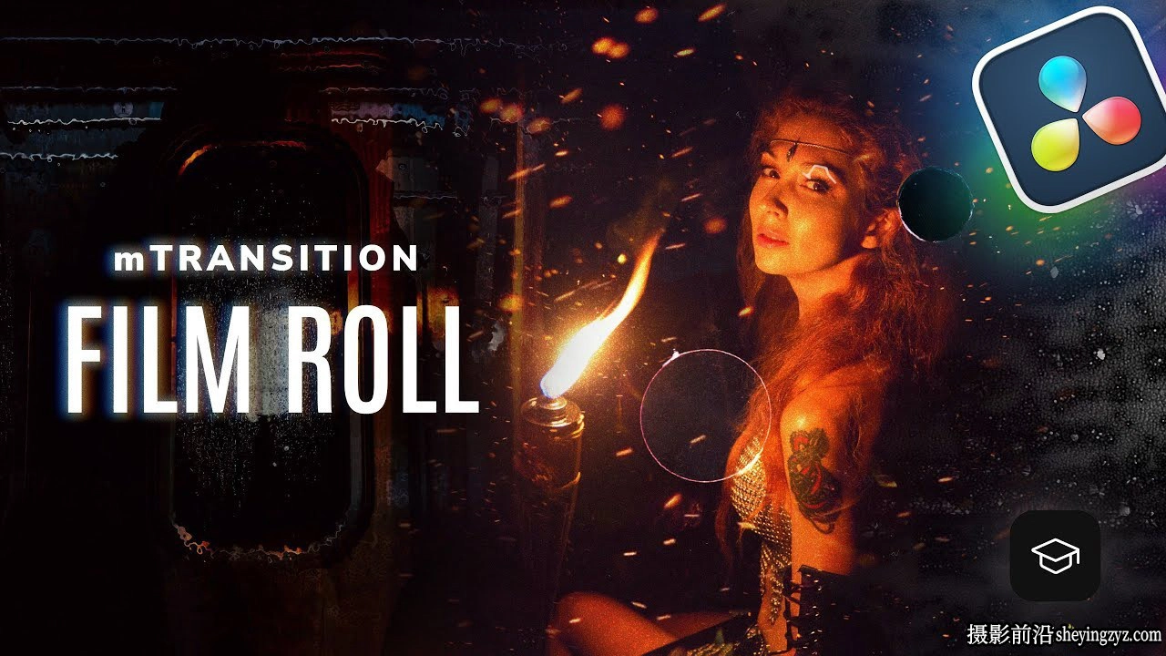 达芬奇转场-50种胶片漏光故障转场 MotionVFX - mTransition Film Roll