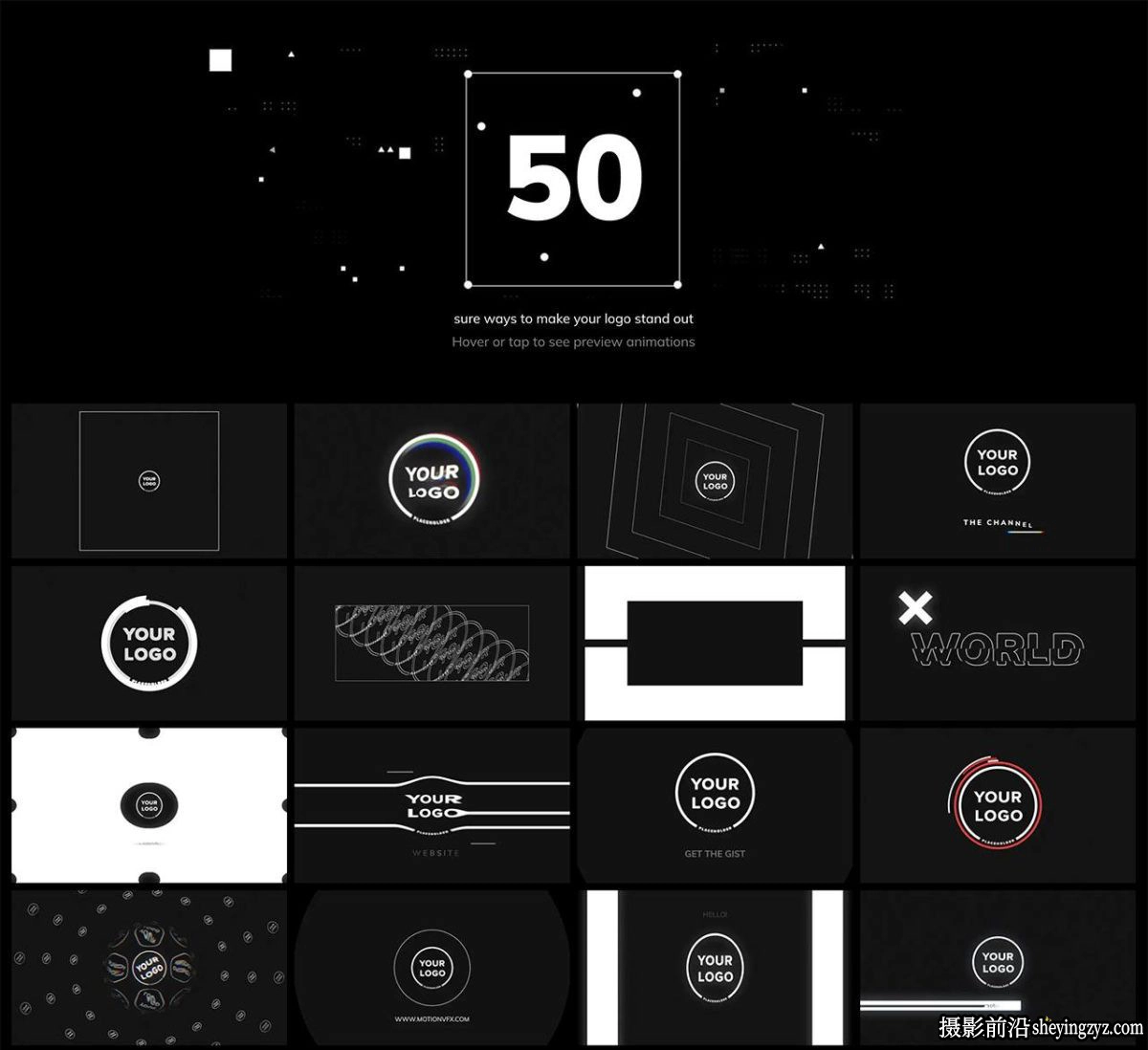 达芬奇模板-logo动画设计模板 MotionVFX – mLogo Channel DVR