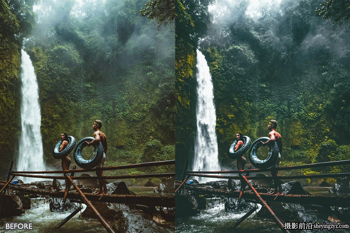情绪电影风光人像调色LR预设Moody Dark Green Lightroom Presets