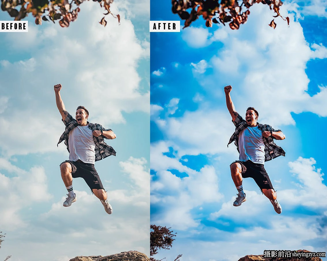 电影情绪人像摄影调色LR预设手机滤镜 Blue Mood Lightrom Presets