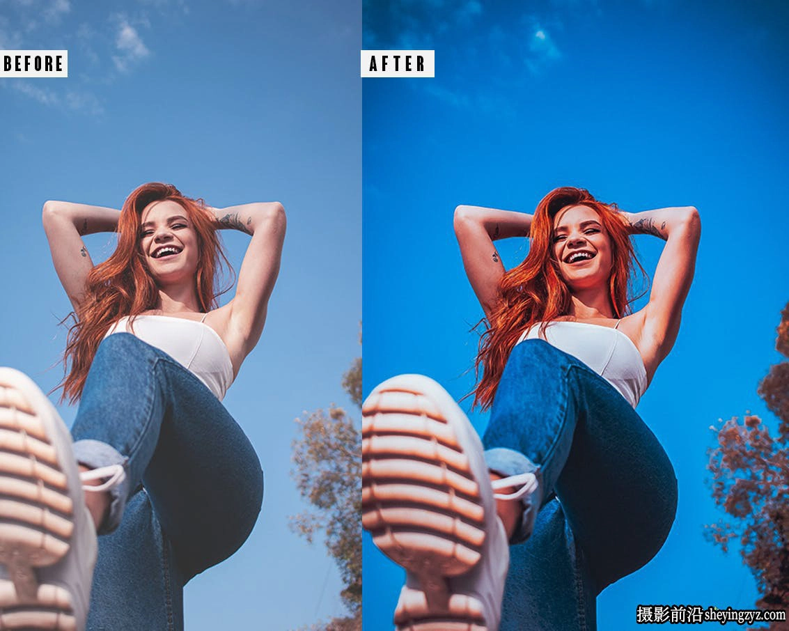 电影情绪人像摄影调色LR预设手机滤镜 Blue Mood Lightrom Presets