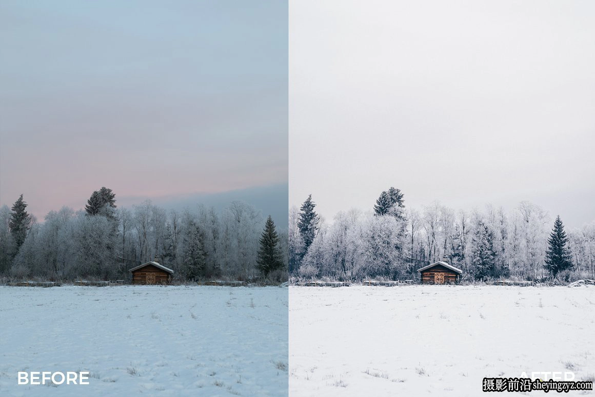 户外电影风光调色LR预设手机调色滤镜 Festive Winter Preset Bundle