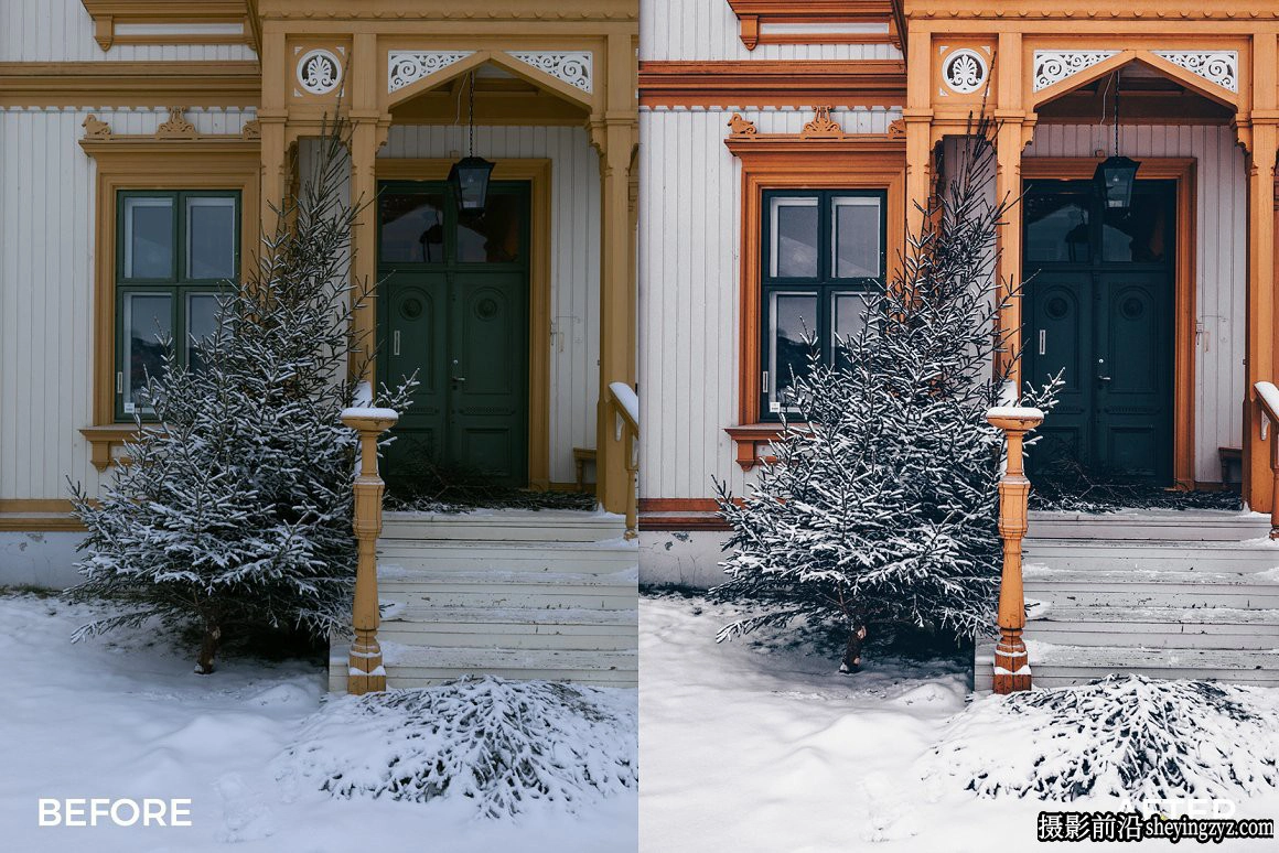 户外电影风光调色LR预设手机调色滤镜 Festive Winter Preset Bundle