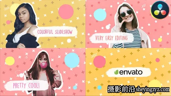 达芬奇模板-彩色画笔幻灯片模板 VH-37721284