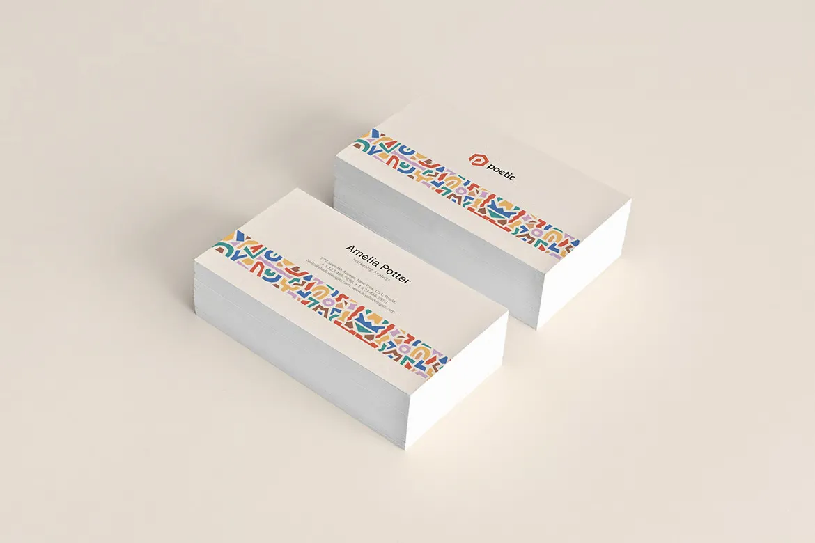 企业身份品牌文具排版设计InDesign模板