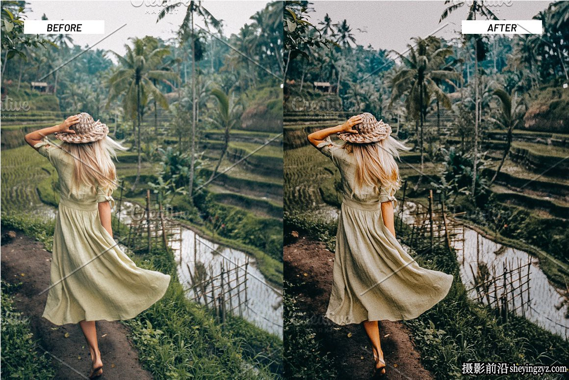 森系旅拍人像调色LR预设及手机调色滤镜 Jungle Lightroom Presets