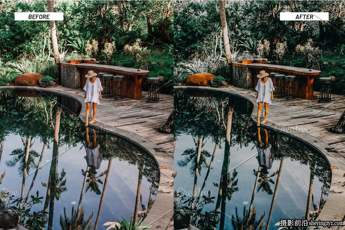 森系旅拍人像调色LR预设及手机调色滤镜 Jungle Lightroom Presets