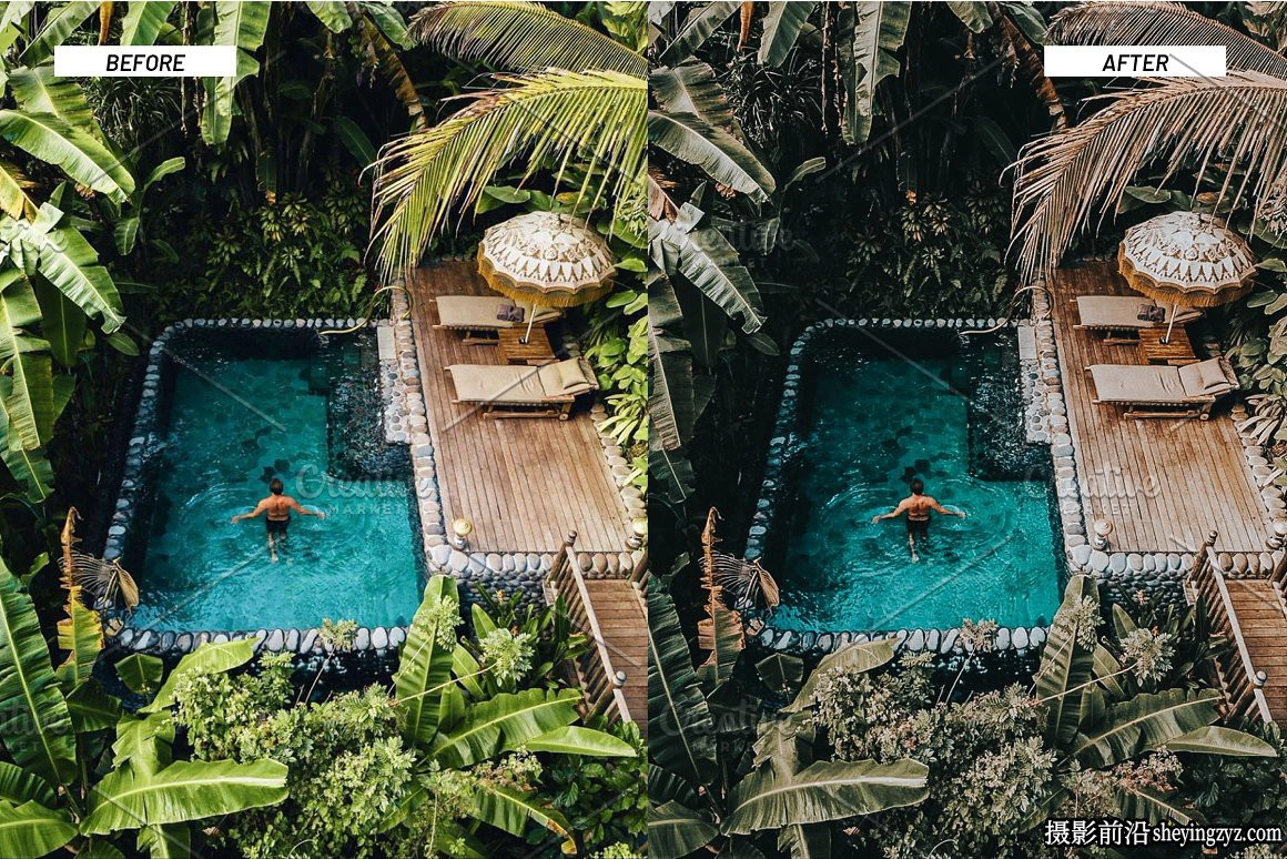 森系旅拍人像调色LR预设及手机调色滤镜 Jungle Lightroom Presets
