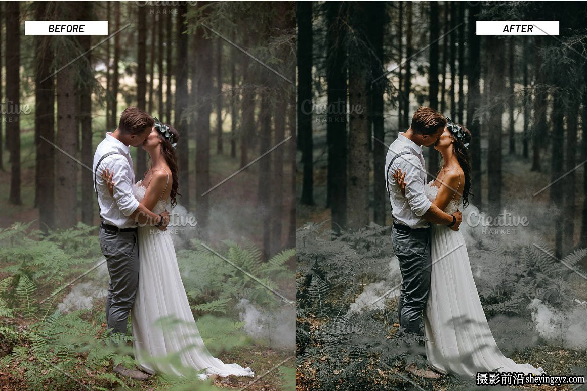 森系旅拍人像调色LR预设及手机调色滤镜 Jungle Lightroom Presets