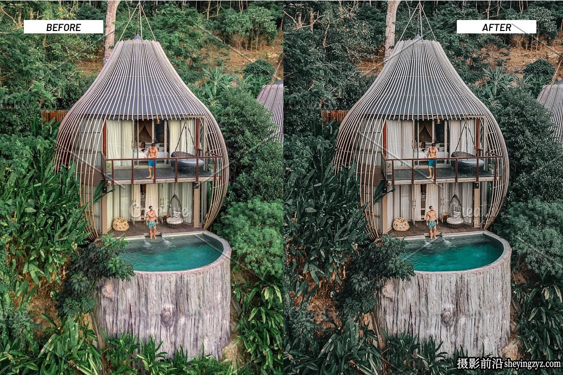 森系旅拍人像调色LR预设及手机调色滤镜 Jungle Lightroom Presets