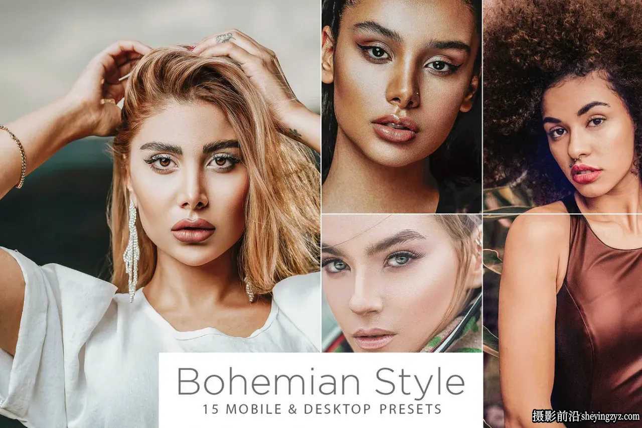 波西米亚风格时尚人像调色LR预设手机滤镜 Bohemian Style Presets