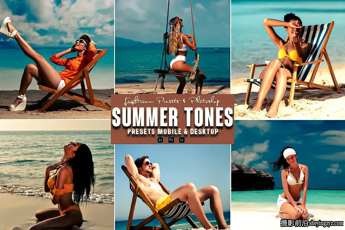夏季旅拍人像调色LR预设手机滤镜 Summer Tones Lightrom Presets