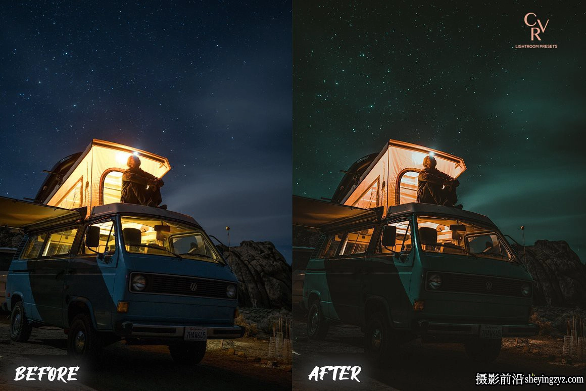 旅拍青橙色风光大片调色LR预设手机滤镜Dark Teal Lightroom Presets