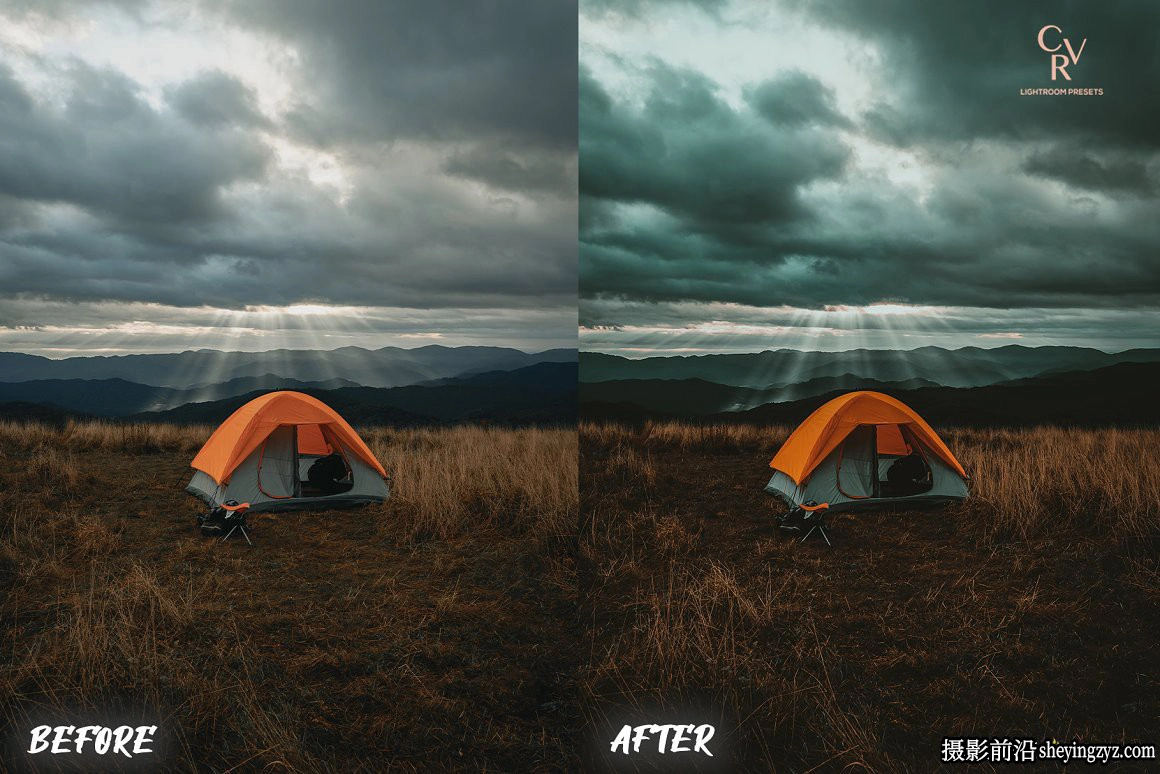 旅拍青橙色风光大片调色LR预设手机滤镜Dark Teal Lightroom Presets