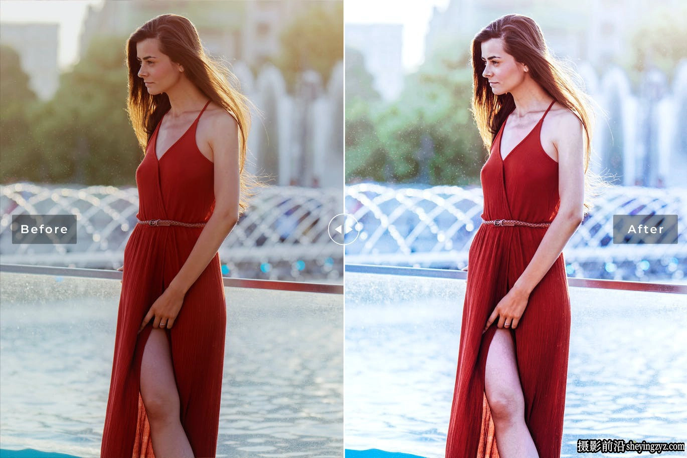 通透蓝青粉彩人像调色LR预设手机滤镜Blue Pastel Lightroom Presets