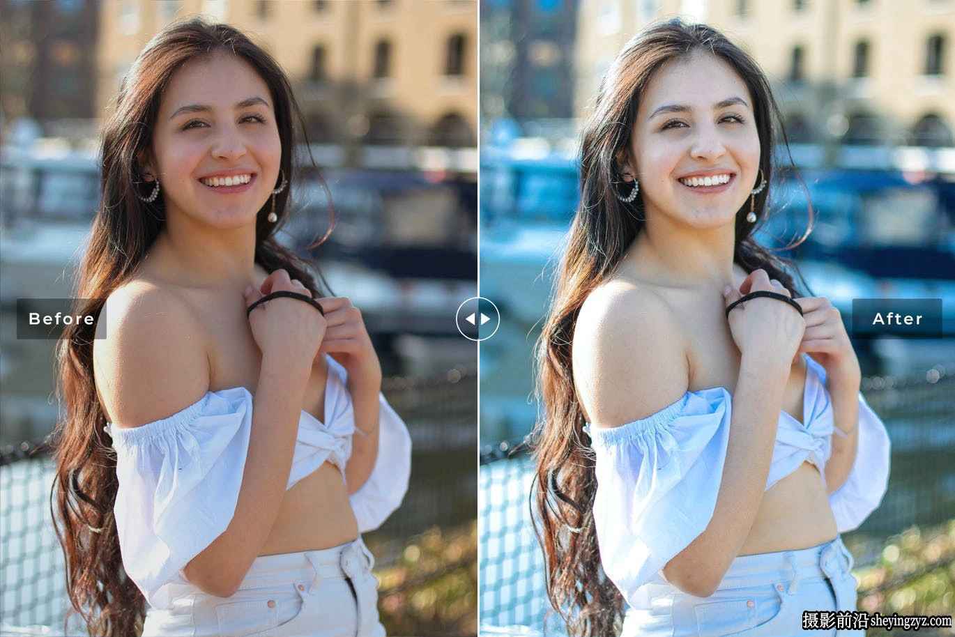 通透蓝青粉彩人像调色LR预设手机滤镜Blue Pastel Lightroom Presets