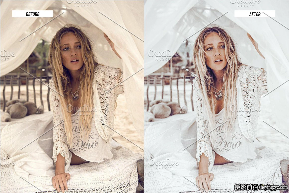 波西米亚风格人像调色LR预设手机调色滤镜 Boho Lightroom Presets