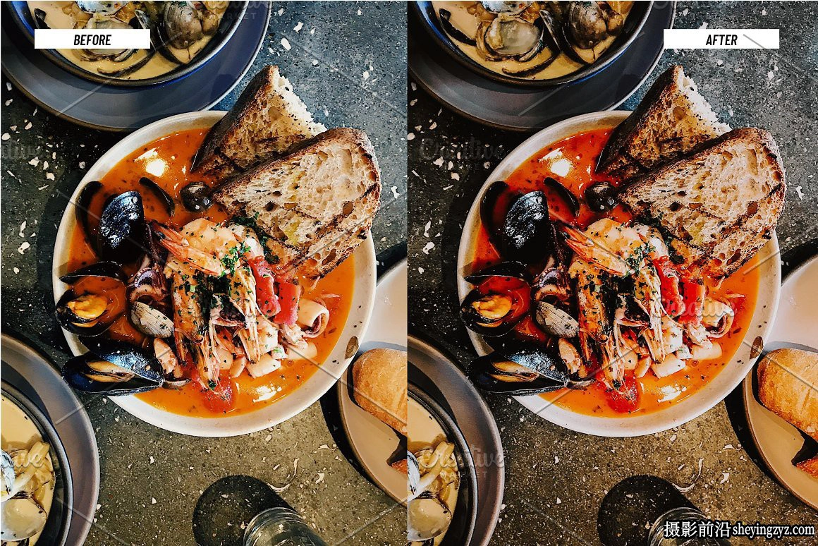 美食摄影后期调色LR预设手机调色滤镜 Food  Lightroom presets