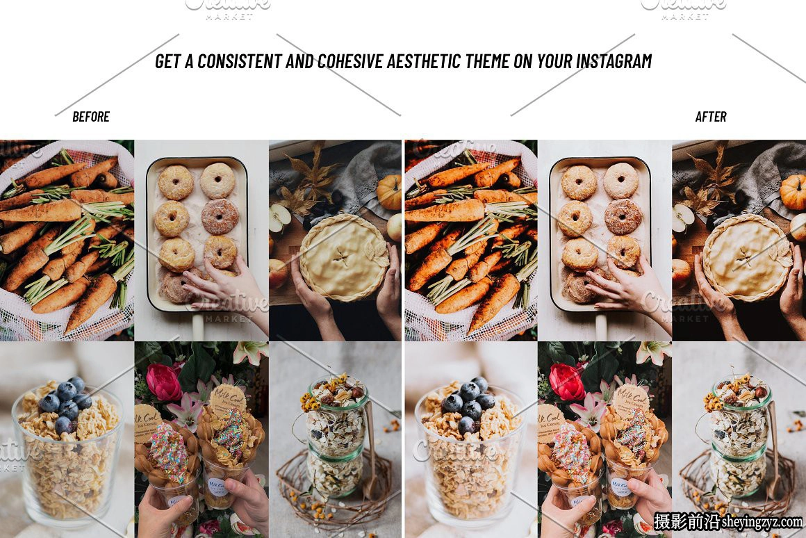 美食摄影后期调色LR预设手机调色滤镜 Food  Lightroom presets