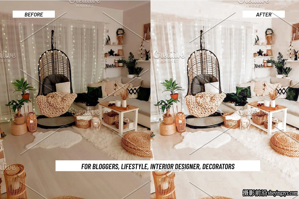 明亮干净的室内摄影调色LR预设手机调色滤镜 Clean Lightroom Presets