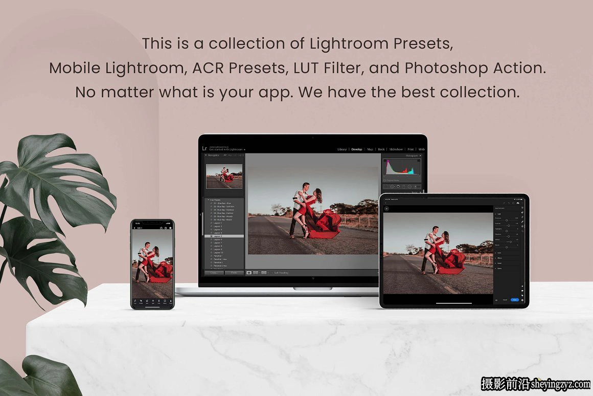 浪漫情侣人像调色LR预设及LUT预设 Romance Lightroom Photoshop LUTs