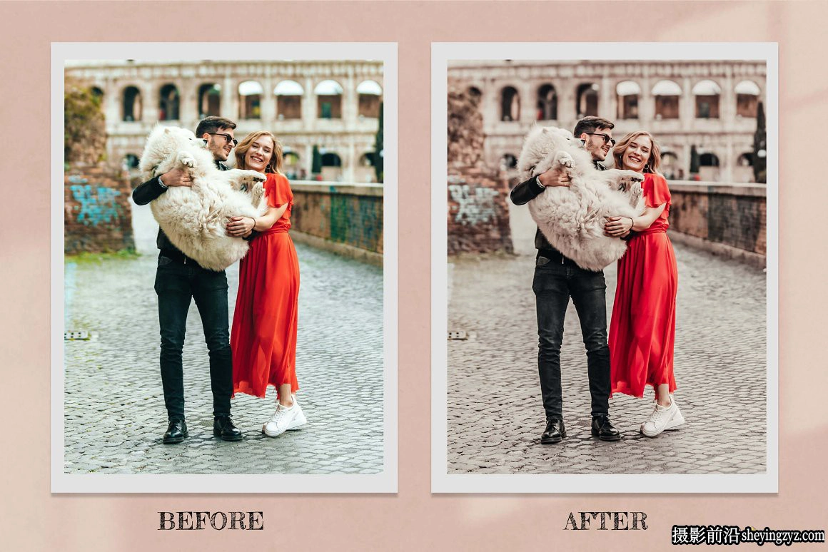时尚人像调色LR预设及LUT预设 Lady In Red Lightroom Photoshop LUTs