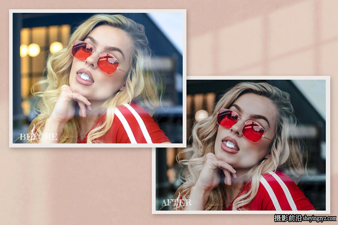 时尚人像调色LR预设及LUT预设 Lady In Red Lightroom Photoshop LUTs