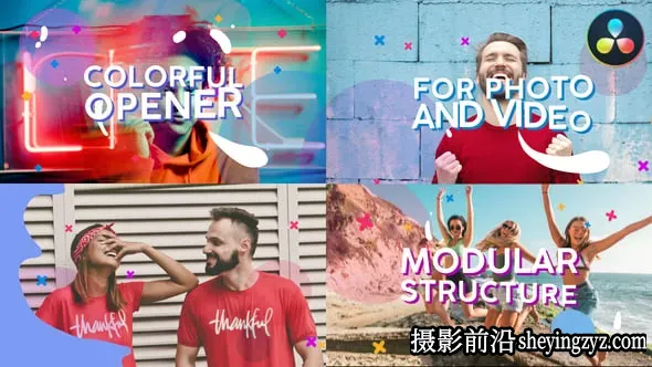 达芬奇模板-彩色幻灯片开场动画模板 38090726