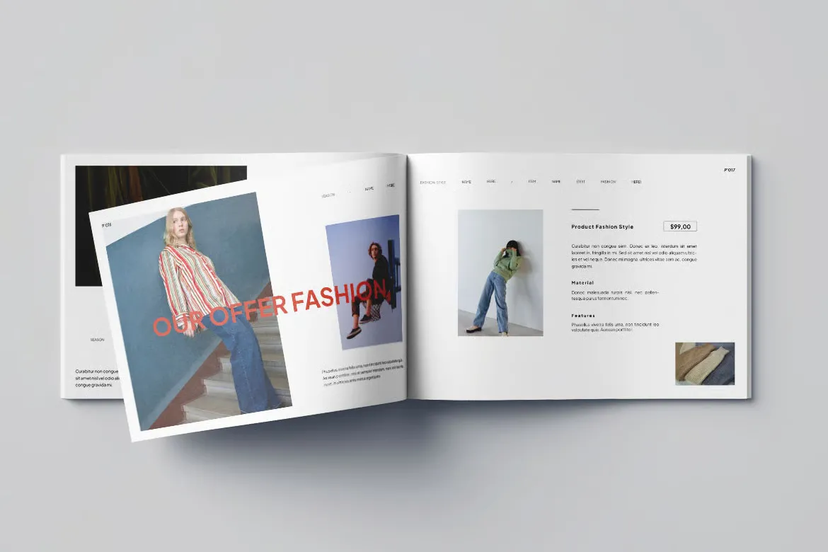 商业时尚目录排版设计 第11卷 InDesign模板