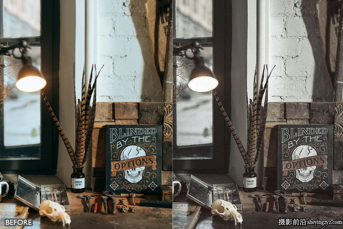 黑暗情绪电影色彩调色LR预设手机调色滤镜 Vintage Lightroom Presets