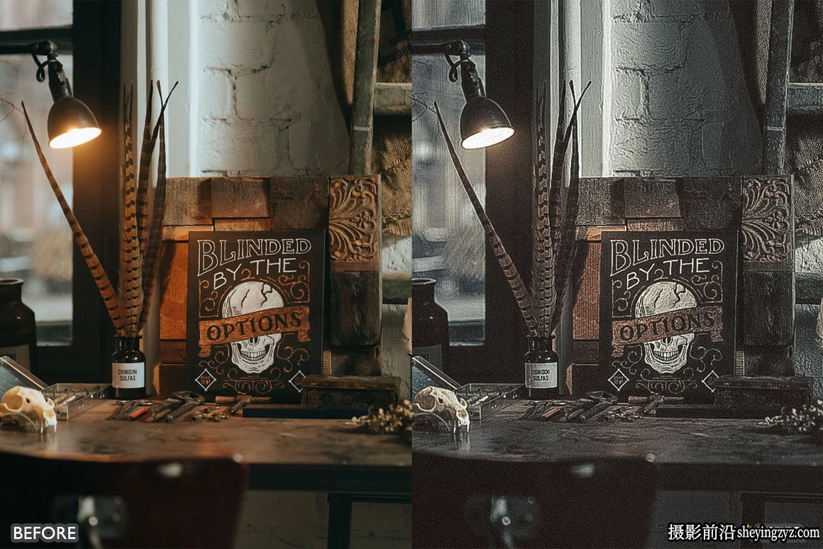 黑暗情绪电影色彩调色LR预设手机调色滤镜 Vintage Lightroom Presets