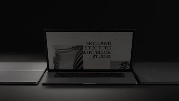 AE模板-网站促销笔记本模型宣传片模板 VH-53539472