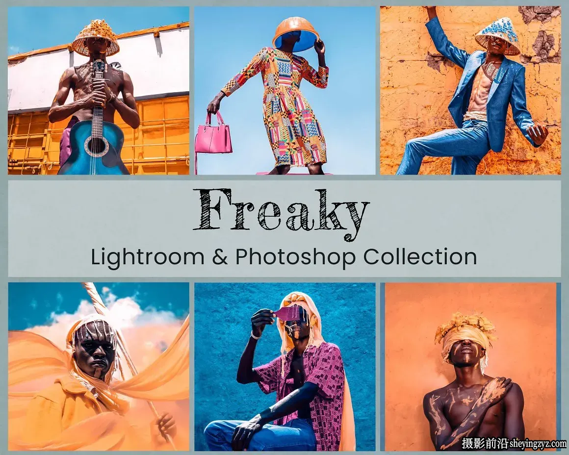 时尚人像流行色彩调色LR预设手机调色滤镜 Freaky Lightroom Presets